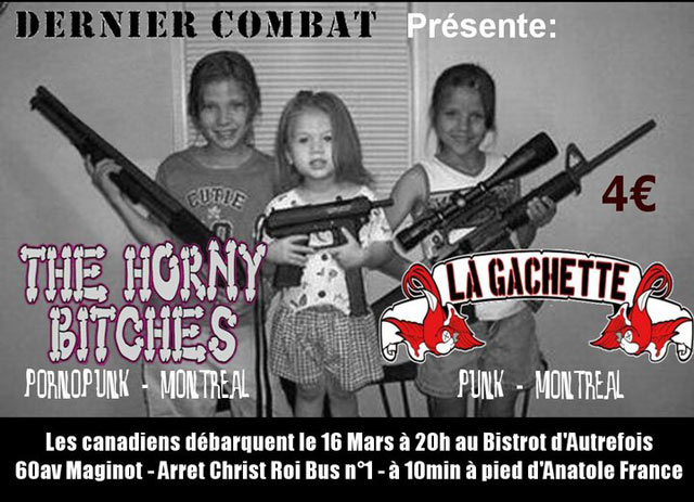 The Horny Bitches + La Gâchette au Bistrot d'Autrefois le 16 mars 2011 à Tours (37)