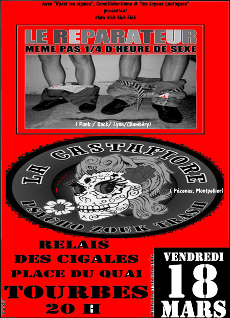Show Hich Hich Hich au Relais des Cigales le 18 mars 2011 à Tourbes (34)