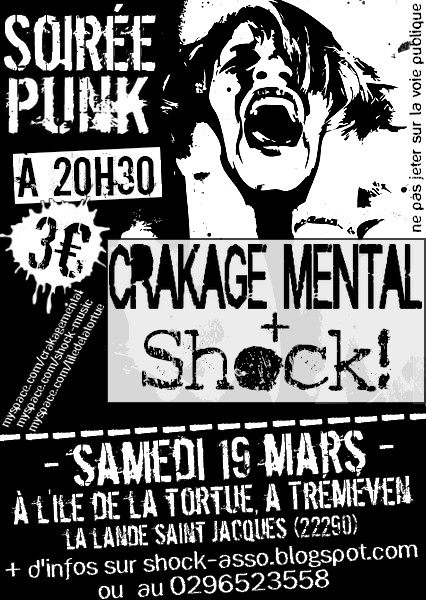 Crakage Mental + Shock! à l'Ile de la Tortue le 19 mars 2011 à Tréméven (22)
