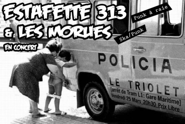 Estafette 313 + Les Morues au bar Le Triolet le 25 mars 2011 à Nantes (44)