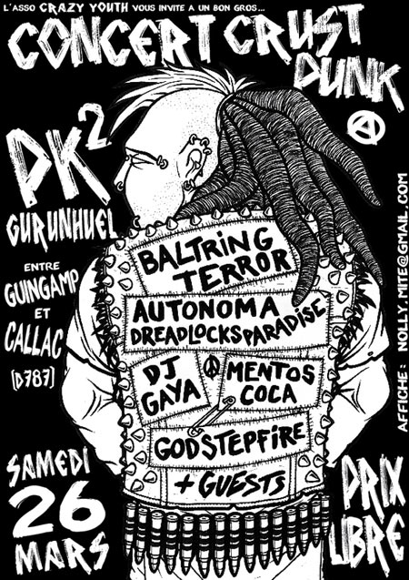 Concert Crust Punk à PK2 le 26 mars 2011 à Gurunhuel (22)