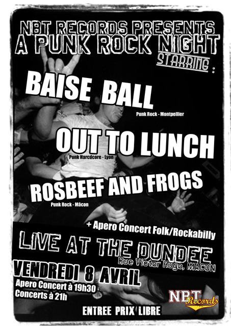Concert Punk Rock au Dundee le 08 avril 2011 à Mâcon (71)