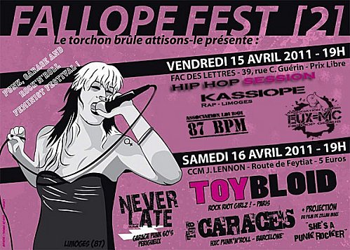 Fallope Fest #2 à la Fac des Lettres le 15 avril 2011 à Limoges (87)