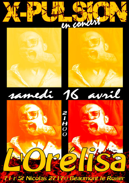 X-pulsion en concert à l'Orélisa le 16 avril 2011 à Beaumont-le-Roger (27)
