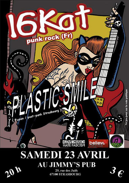16Kat + Plastic Smile au Jimmy's Pub le 23 avril 2011 à Strasbourg (67)