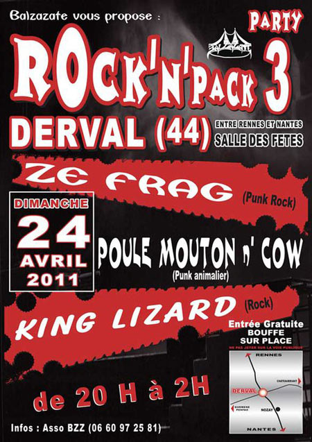 Rock'n'Pack 3 à la Salle des Fêtes le 24 avril 2011 à Derval (44)