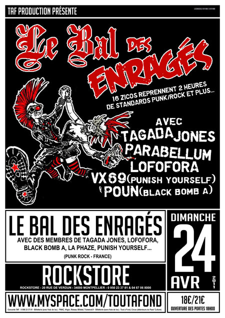 Le Bal des Enragés au Rockstore le 24 avril 2011 à Montpellier (34)