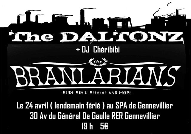 The Branlarians + The Daltonz au SPA le 24 avril 2011 à Gennevilliers (92)
