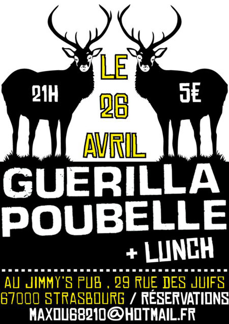 Guerilla Poubelle + Lunch au Jimmy's Pub le 26 avril 2011 à Strasbourg (67)