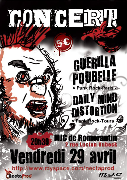 Guerilla Poubelle à la MJC Moulin des Garçonnets le 29 avril 2011 à Romorantin-Lanthenay (41)