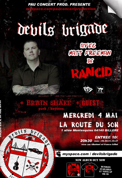 Devil's Brigade + Brain Shake à La Route du Son le 04 mai 2011 à Billère (64)