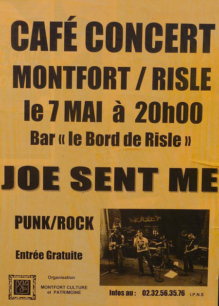 Concert JOE SENT ME le 07 mai 2011 à Montfort-sur-Risle (27)
