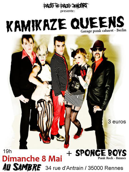Kamikaze Queens + Sponge Boys au Sambre le 08 mai 2011 à Rennes (35)