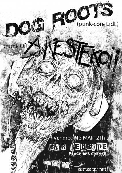 Dog Roots + Akestekoi à la Brasserie L'Europe le 13 mai 2011 à Clermont-Ferrand (63)