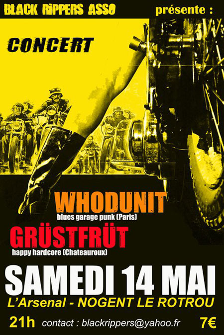 Whodunit + Grüstfrüt à l'Arsenal le 14 mai 2011 à Nogent-le-Rotrou (28)