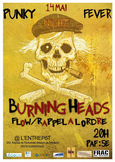 Burning Heads + Rappel à l'Ordre + Flow à l'Entrepôt le 14 mai 2011 à Dunkerque (59)