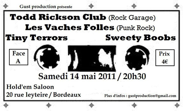 Concert au Hold'em Saloon le 14 mai 2011 à Bordeaux (33)