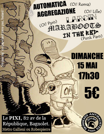 Concert Oi! au Pixi le 15 mai 2011 à Bagnolet (93)