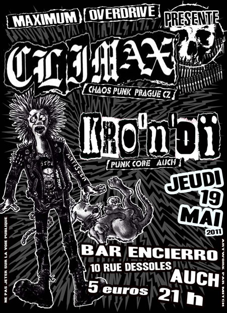 Climax + Kro'n'Oï au bar Encierro le 19 mai 2011 à Auch (32)