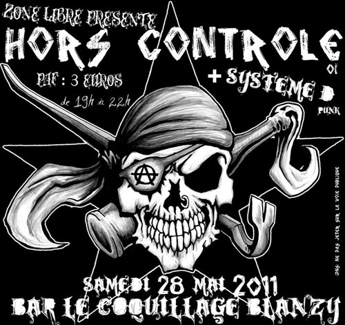 Hors Contrôle + Systeme D au bar Le Coquillage le 28 mai 2011 à Blanzy (71)