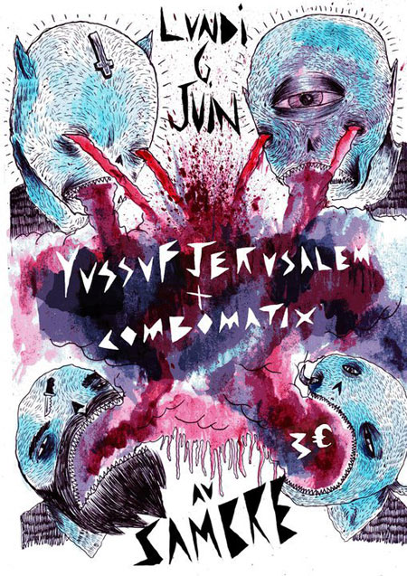 Yussuf Jerusalem + Combomatix + Teenage Moonlight Borderliners le 06 juin 2011 à Rennes (35)
