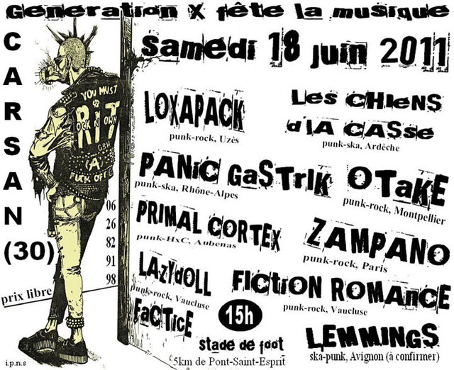 Generation X fête la musique le 18 juin 2011 à Carsan (30)