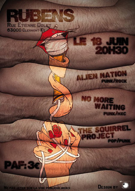 Alien Nation + No More Waiting + The Squirrel Project au Rubens le 18 juin 2011 à Clermont-Ferrand (63)