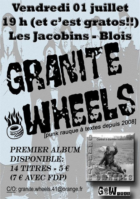 Granite Wheels au Bar des Jacobins le 01 juillet 2011 à Blois (41)