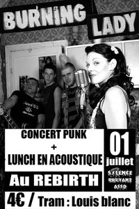 Burning Lady + Lunch au Rebirth le 01 juillet 2011 à Montpellier (34)