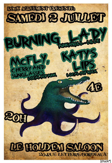 Burning Lady + McFly, Cherry and Sunglasses + Katy's Lips le 02 juillet 2011 à Bordeaux (33)