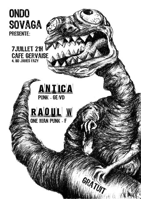Antica + Raoul W au Café Gervaise le 07 juillet 2011 à Genève (CH)
