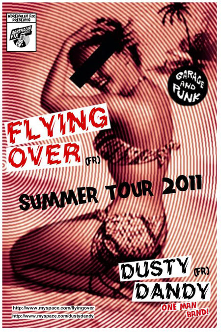Flying Over+Dusty Dandy+Johnny One Finger au bar La Révolution le 09 juillet 2011 à Montreuil (93)