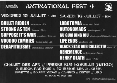 Anti National Fest 4 le 15 juillet 2011 à Fresse-sur-Moselle (88)