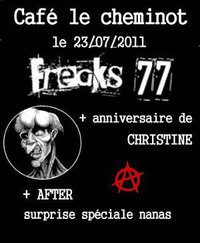 Freaks 77 au café Le Cheminot le 23 juillet 2011 à Mons (BE)