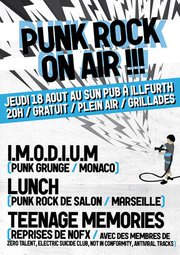 Imodium + Lunch + Teenage Memories au Sun Pub le 18 août 2011 à Illfurth (68)