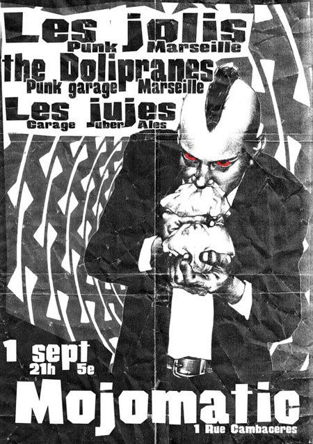 Les Jolis + The Dolipranes + Les Jujes au Mojomatic le 01 septembre 2011 à Montpellier (34)