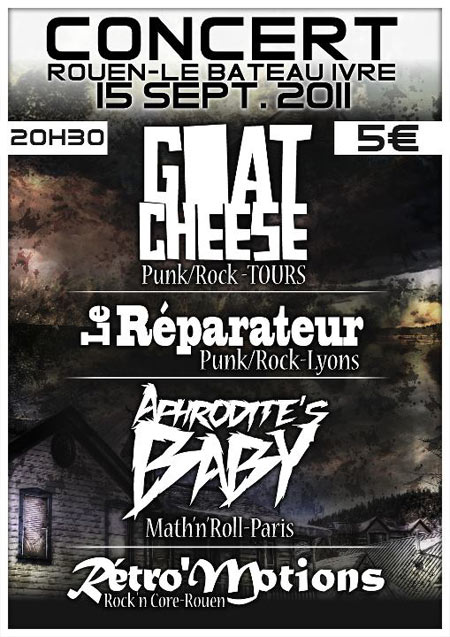 Rock & Core Party au Bateau Ivre le 15 septembre 2011 à Rouen (76)