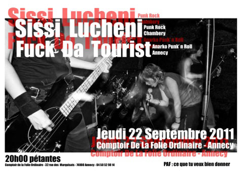 Sissi Lucheni+Fuck Da Tourist au Comptoir de la Folie Ordinaire le 22 septembre 2011 à Annecy (74)