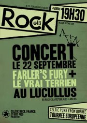 Farler's Fury + Le Vrai Terrien au Lucullus le 22 septembre 2011 à Amiens (80)
