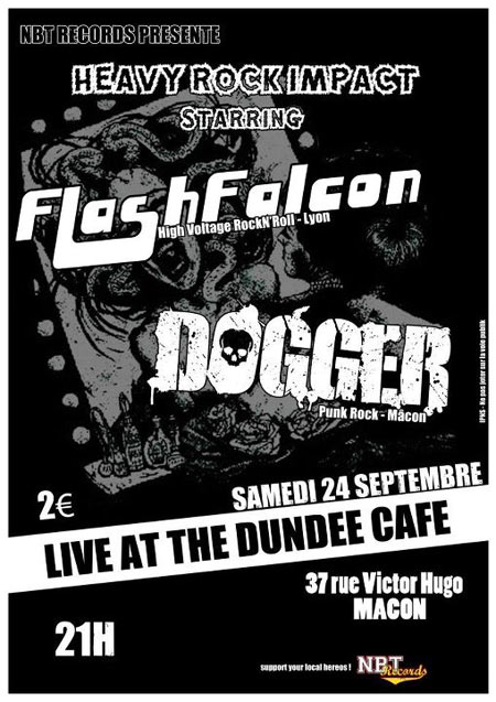 FlashFalcon + Dogger au Dundee le 24 septembre 2011 à Mâcon (71)