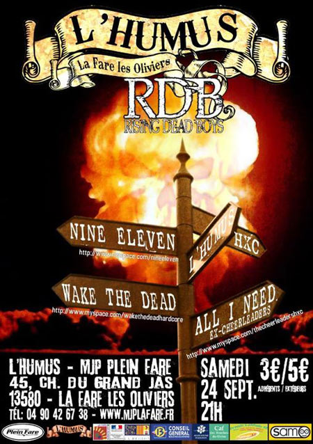 Nine Eleven + Wake The Dead + All I Need à L'Humus le 24 septembre 2011 à La Fare-les-Oliviers (13)