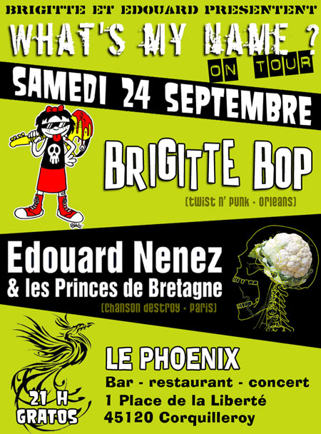 Brigitte Bop + Edouard Nenez au bar Le Phoenix le 24 septembre 2011 à Corquilleroy (45)