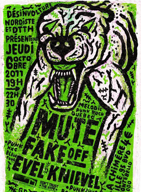 Mute + Fake Off + Back Time à la Chimère le 06 octobre 2011 à Lille (59)