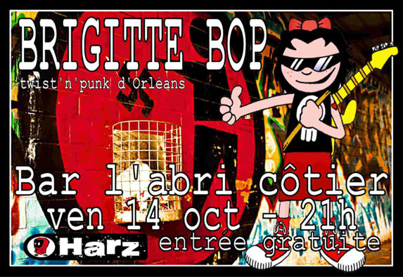 Brigitte Bop au bar L'Abri Côtier le 14 octobre 2011 à Clohars-Carnoët (29)