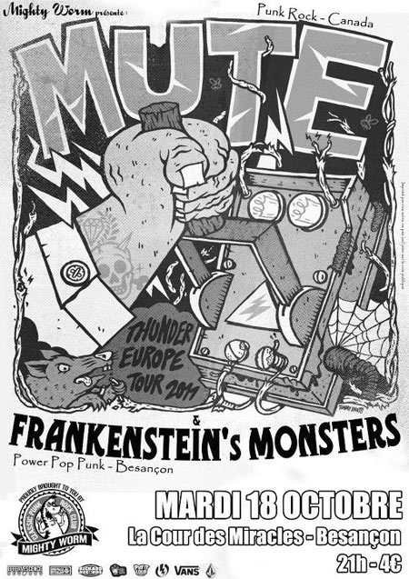 Mute + Frankenstein's Monsters à la Cour des Miracles le 18 octobre 2011 à Besançon (25)