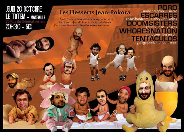 Pord +Escarres +Doomsisters +Whoresnation +Tentaculos au Totem le 20 octobre 2011 à Maxéville (54)