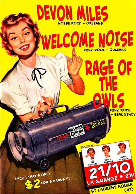 Devon Miles + Welcome Noise + Rage of the Owls à la Grange le 21 octobre 2011 à Saint-Laurent-Nouan (41)