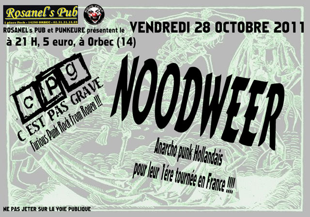 NOODWEER & C'EST PAS GRAVE au Rosanel's Pub le 28 octobre 2011 à Orbec (14)