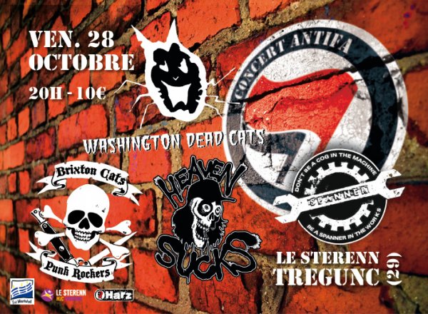 Concert Antifa à la MJC Le Sterenn le 28 octobre 2011 à Trégunc (29)