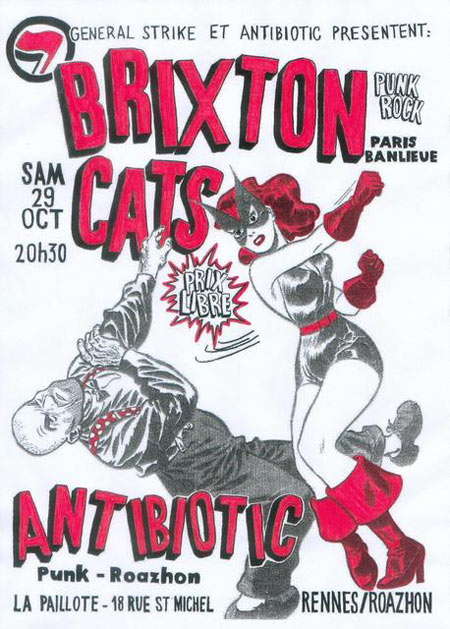Brixton Cats + Antibiotic à la Paillote le 29 octobre 2011 à Rennes (35)